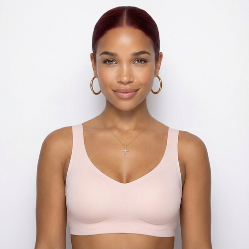 Seamless Sculpt Crop Bra — Wireless with Removable Pads – piece 1