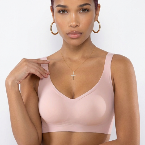 Seamless Sculpt Crop Bra — Wireless with Removable Pads