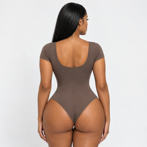 SIKAVIA Seamless Sculpt Bodysuit - Stretch Shaping with Snap Closure