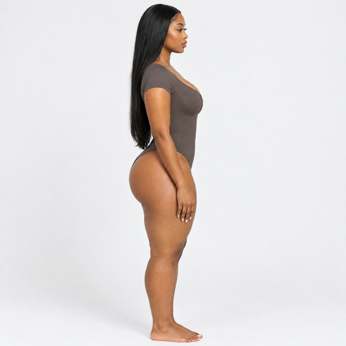 SIKAVIA Seamless Sculpt Bodysuit - Stretch Shaping with Snap Closure