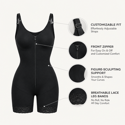 SIKAVIA Fajas Colombianas Postpartum Full Body Shaper - Built-In Bra & Tummy Control