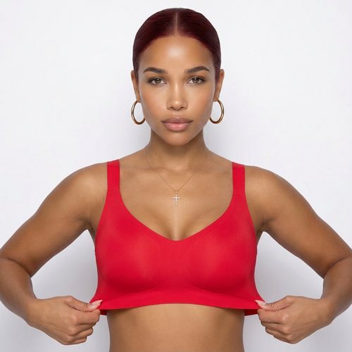 Seamless Sculpt Crop Bra — Wireless with Removable Pads