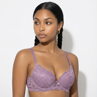 Lace Full-Cup Bra - Underwire Bra with Medium Support