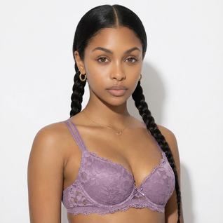 Lace Full-Cup Bra - Underwire Bra with Medium Support