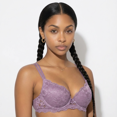 Lace Full-Cup Bra - Underwire Bra with Medium Support