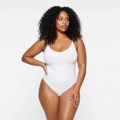 Shapewear Bodysuit - Tummy Control Thong with Adjustable Straps