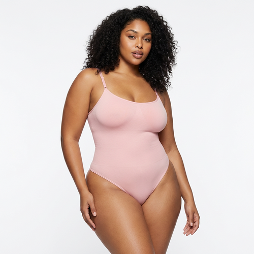 Shapewear Bodysuit - Tummy Control Thong with Adjustable Straps