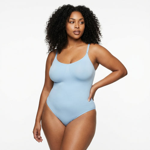 Shapewear Bodysuit - Tummy Control Thong with Adjustable Straps