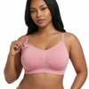 Seamless Nursing Bra - Wireless Maternity Bra with Easy-Access Clips