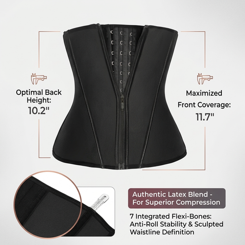 Waist Trainer for Women – Latex Underbust Tummy Control Corset