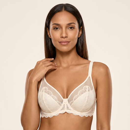 Sikavia Cloud Lace Plunge Bra — Lift & Smooth
