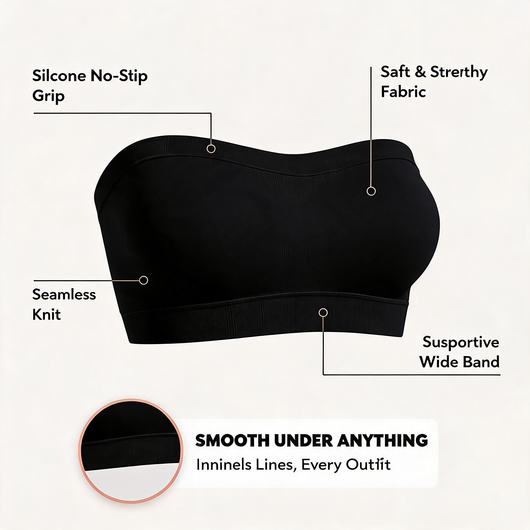 Seamless Strapless Bandeau Bra