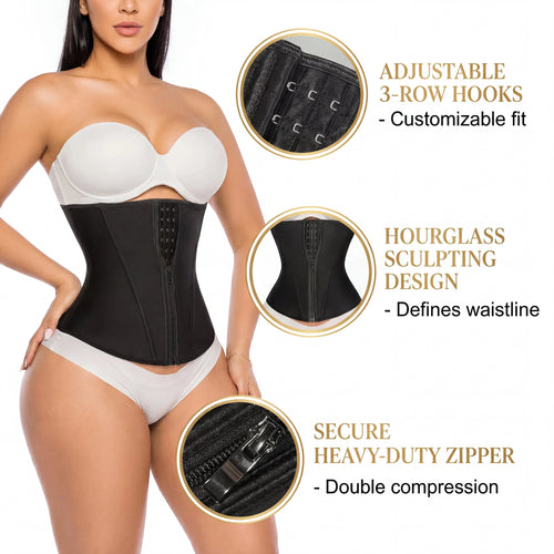 Waist Trainer for Women – Latex Underbust Tummy Control Corset