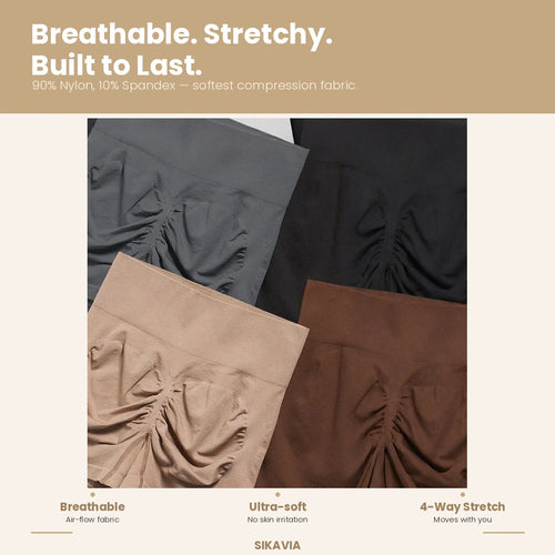 Sikavia Peach Scrunch Shorts